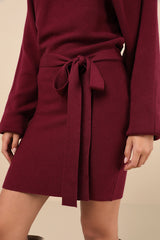 Modern Comfort Plum Purple Dolman Sleeve Mini Sweater Dress