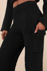 Signature Sunday Black Knit Sweater Pants