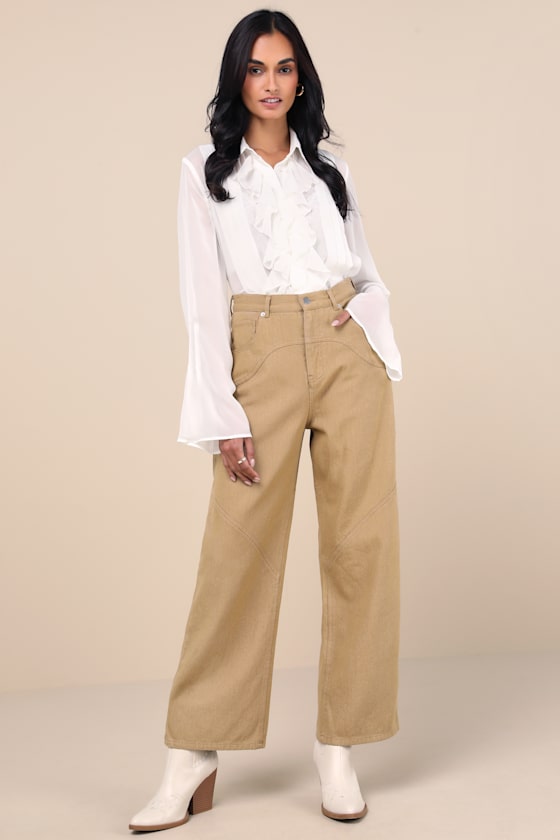 Coveted Element Tan Twill Carpenter Pants