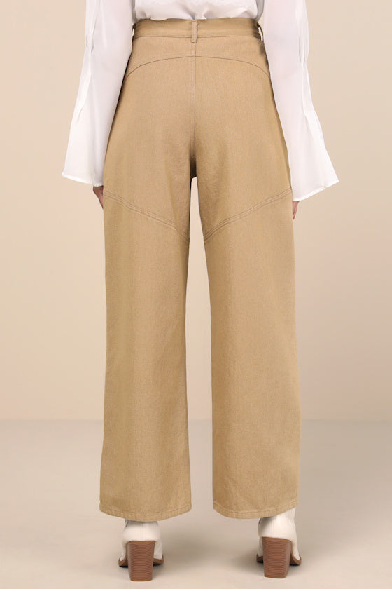 Coveted Element Tan Twill Carpenter Pants