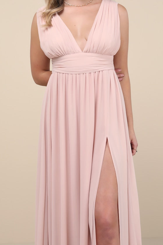 Heavenly Hues Blush Maxi Dress