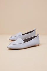 Emmy Dusty Blue Pointed Loafers
