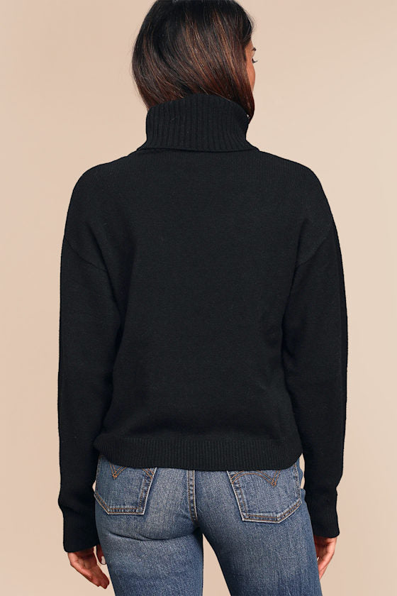 Amazing Memories Black Turtleneck Sweater