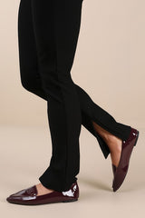 Emmy Bordeaux Patent Pointed Loafers