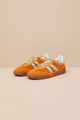 Verdict Orange Multi Suede Leather Lace-Up Sneakers