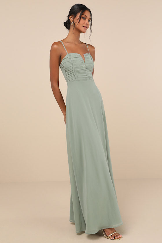 Sweeney Sage Brush Sleeveless Maxi Dress
