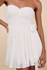 Seriously Sensational White Strapless Romper