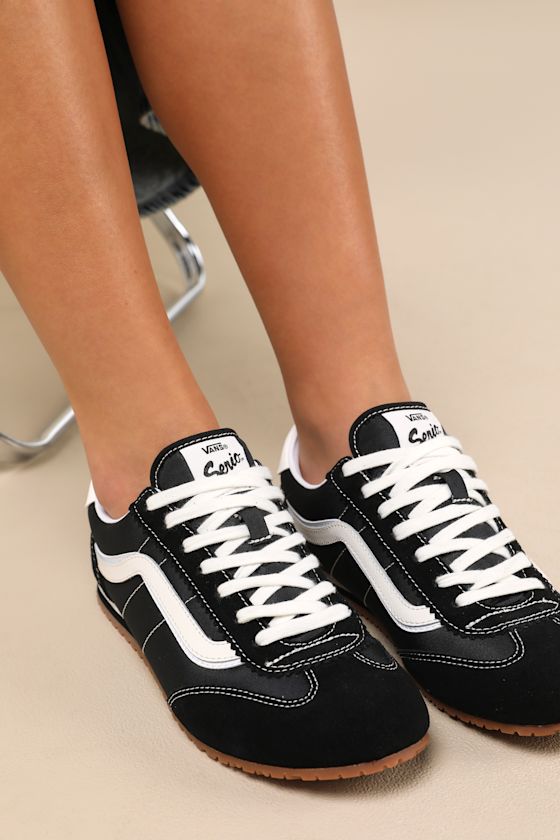 Super Lowpro Black Suede Leather Sneakers