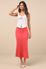 Earlene White Tie-Front Button-Up Tank Top