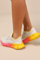 FloatZig 1 Chalk and Atomic Pink Mesh Sneakers