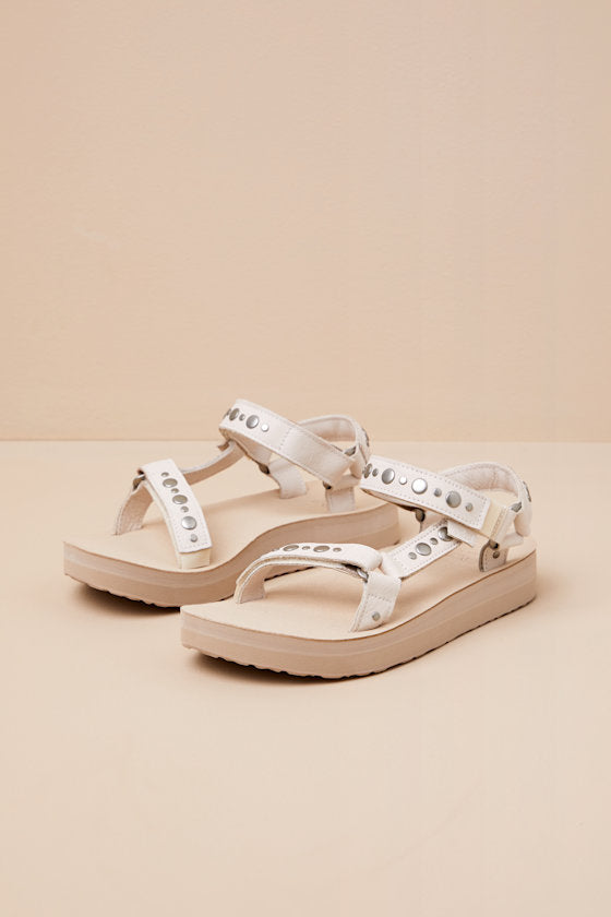 Midform Universal Coconut Studded Leather Sandals