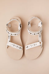 Midform Universal Coconut Studded Leather Sandals