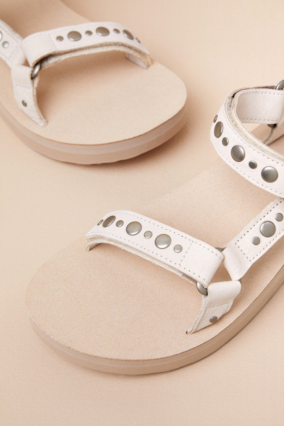 Midform Universal Coconut Studded Leather Sandals