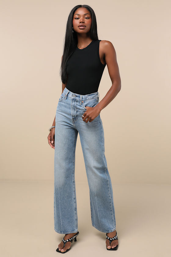 Always Easygoing Black Sleeveless Bodysuit