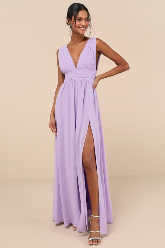 Heavenly Hues Lavender Maxi Dress