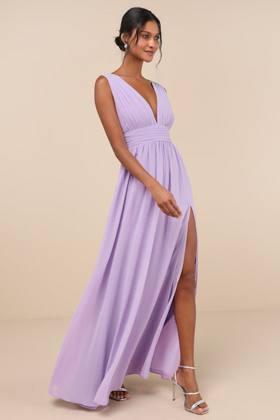 Heavenly Hues Lavender Maxi Dress