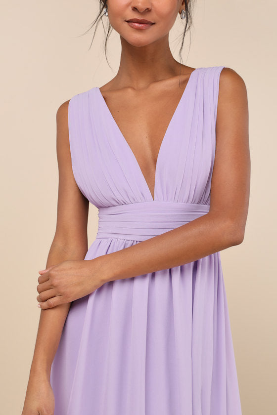 Heavenly Hues Lavender Maxi Dress