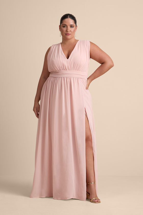Heavenly Hues Blush Maxi Dress
