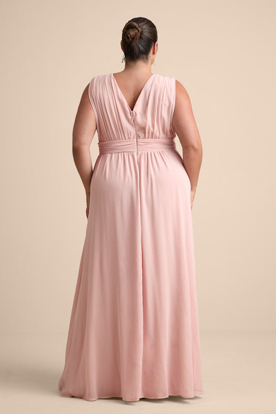 Heavenly Hues Blush Maxi Dress