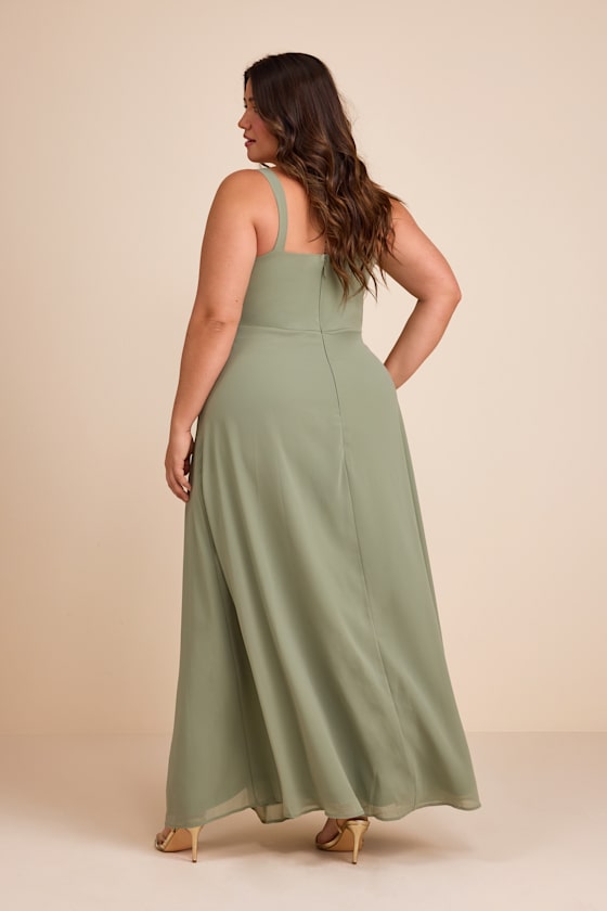 Remarkable Arrival Sage Brush Sleeveless Maxi Dress