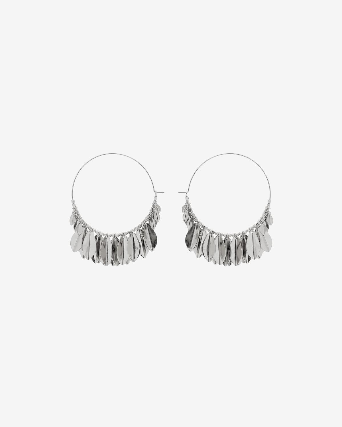 Metal Shiny Leaf Earrings