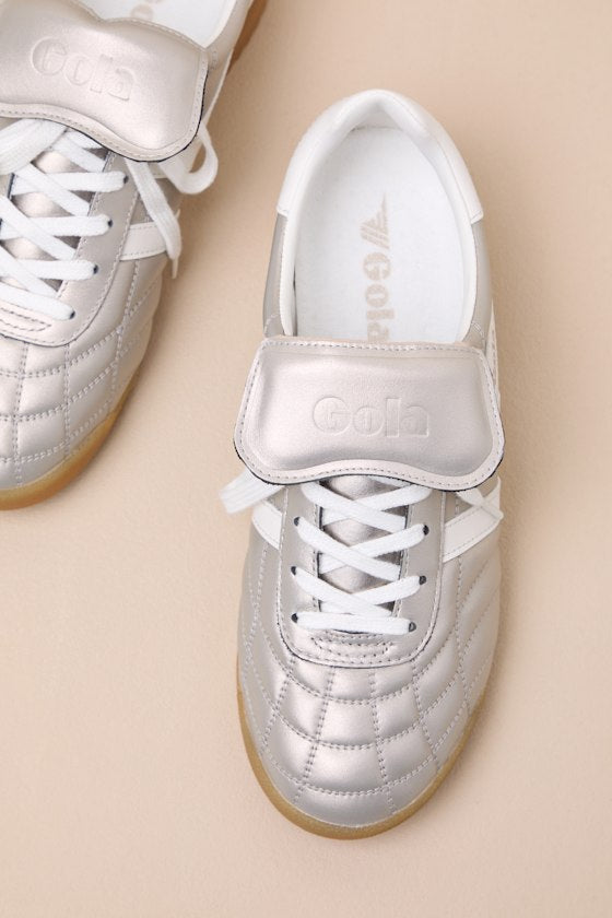 Stadium '86 Champagne and Off White Quilted Sneakers