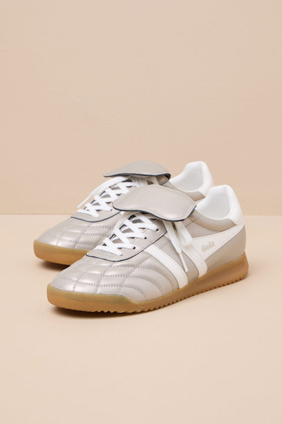 Stadium '86 Champagne and Off White Quilted Sneakers