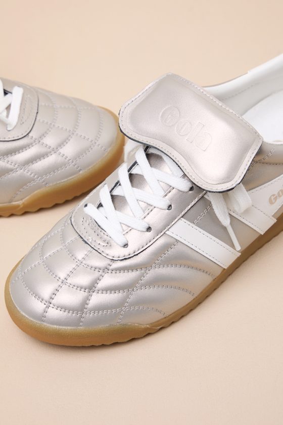 Stadium '86 Champagne and Off White Quilted Sneakers