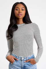 Anything is Posh-ible White Striped Top