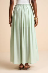If You Pleats Mint Pleated Maxi Skirt