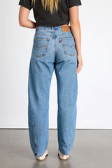 Baggy Dad Medium Wash Barrel Jeans