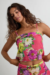 Tova Hot Pink Multi Floral Cami Top