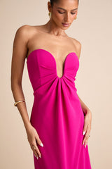 Thula Magenta Cutout U-Bar Column Maxi Dress