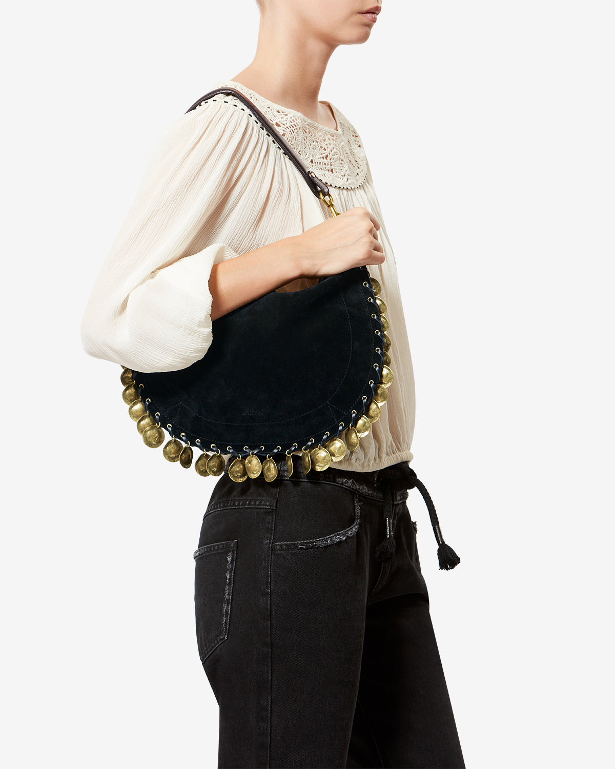 OSKAN SOFT ZIPPED BAG MEDALLIONS