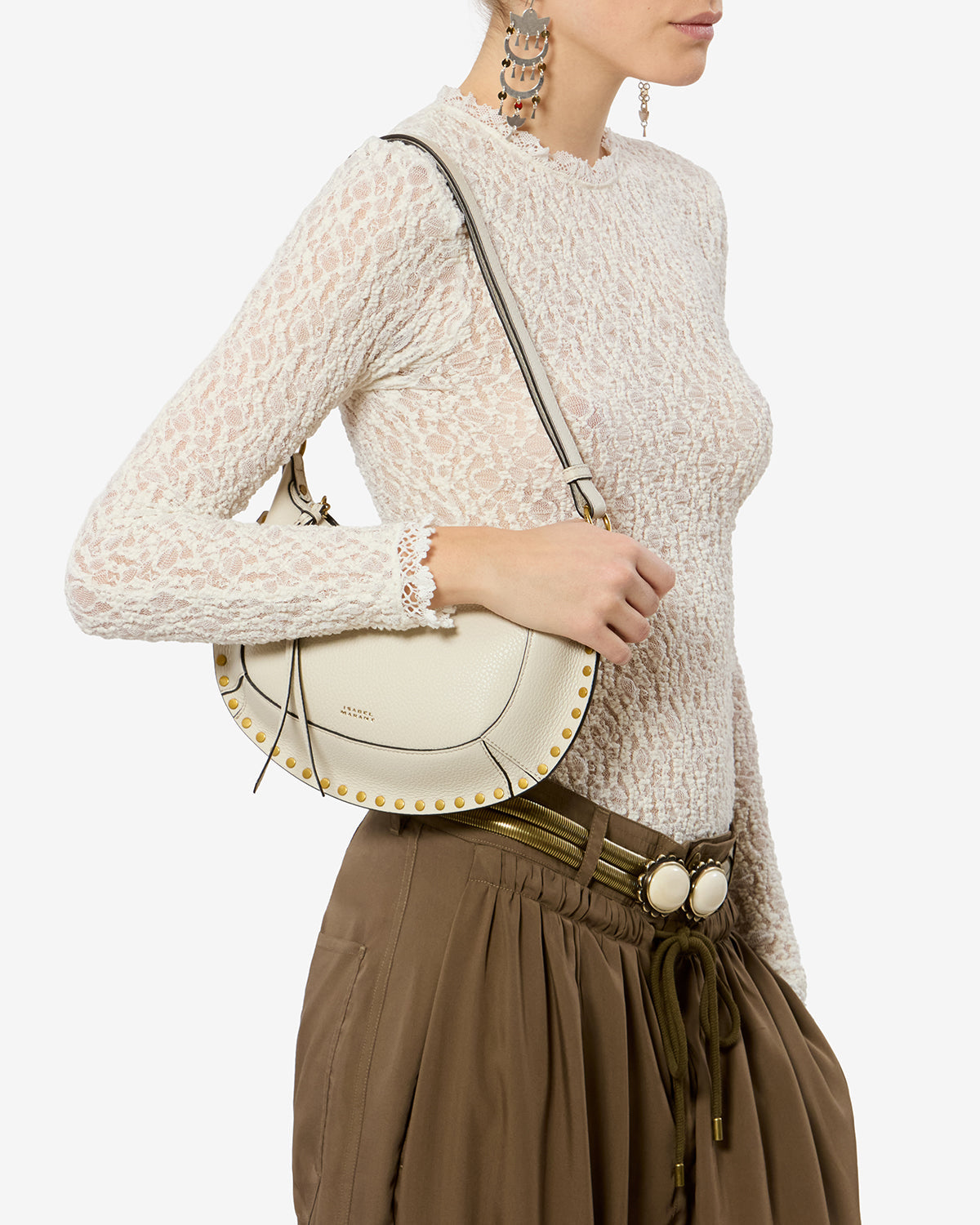 Oskan Moon bag in full-grain leather
