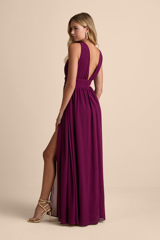 Heavenly Hues Plum Maxi Dress
