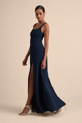 Remarkable Arrival Navy Blue Sleeveless Maxi Dress