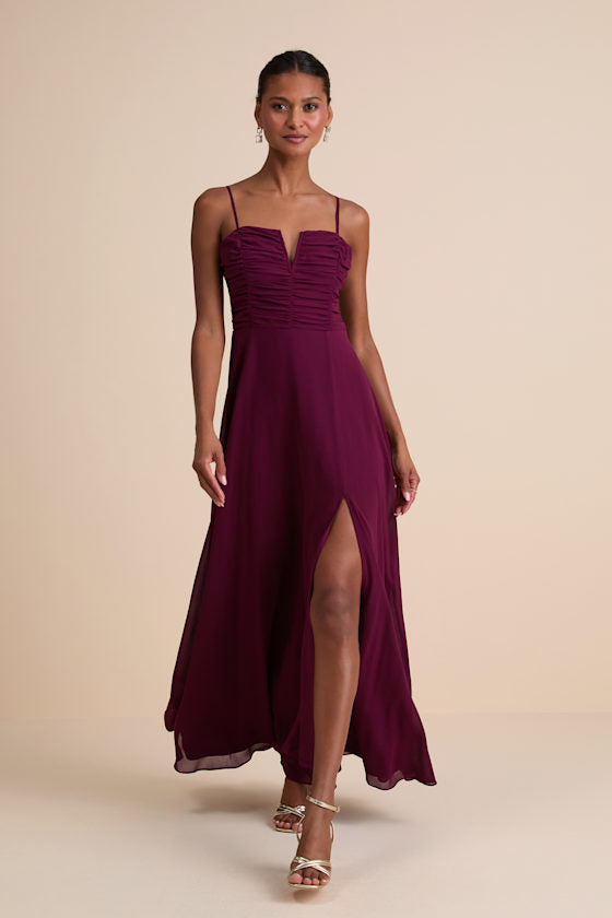 Sweeney Plum Purple Sleeveless Maxi Dress