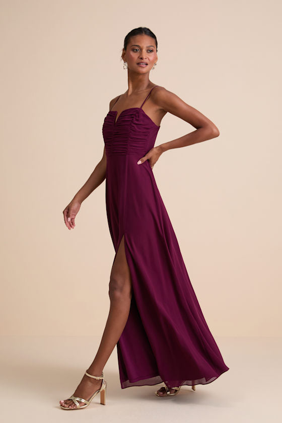 Sweeney Plum Purple Sleeveless Maxi Dress