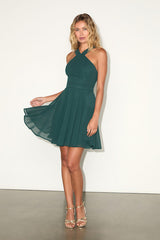 Forevermore Emerald Green Skater Dress