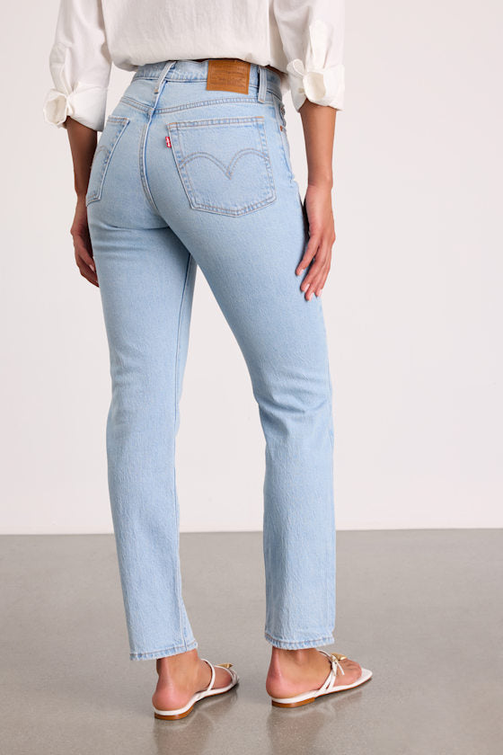 Wedgie Slim Light Wash High-Rise Jeans