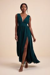Heavenly Hues Emerald Green Maxi Dress