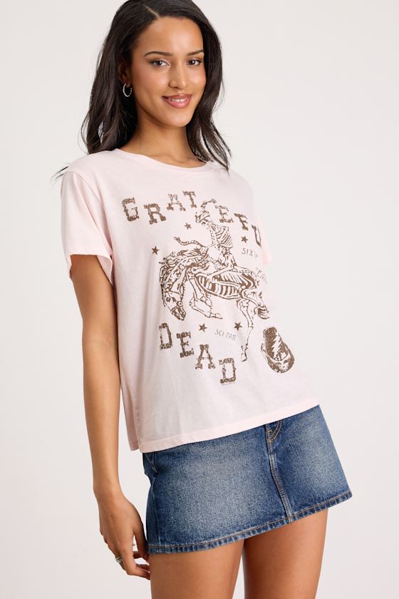 Grateful Dead Sixty Years So Far Blush Graphic Tee