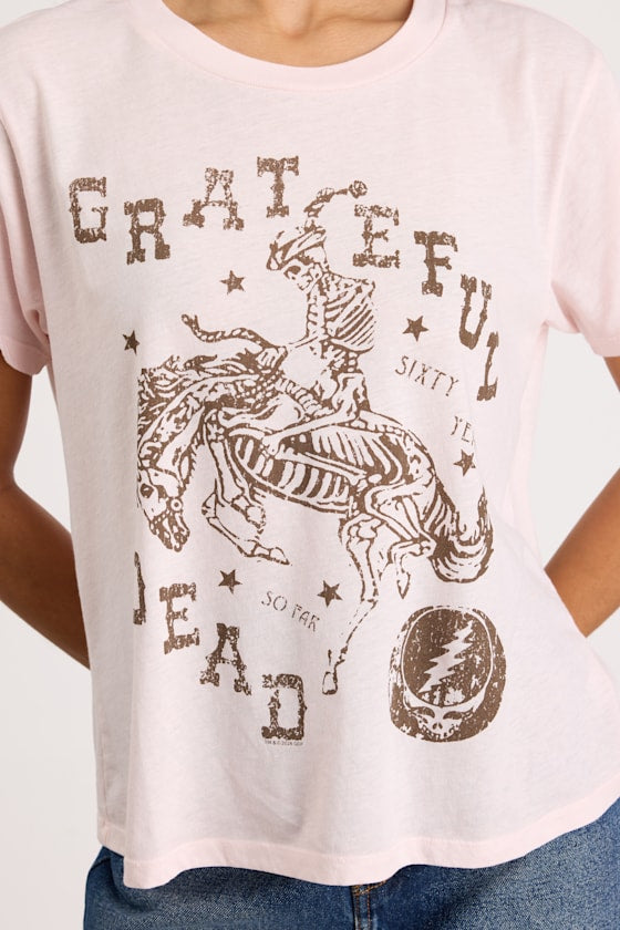 Grateful Dead Sixty Years So Far Blush Graphic Tee