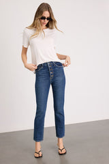Forever a Trend Dark Wash High-Rise Mom Jeans