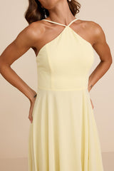 Absolutely Breathtaking Light Yellow Maxi Dress