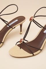 Ramos Brown Multi Strappy High Heel Sandals
