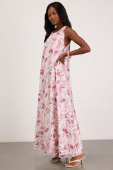 Harmen Ivory Floral Shift Maxi Dress