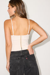 Sable Ivory Cropped Tank Top