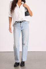 Easy Dad Light Wash High-Rise Jeans